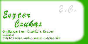 eszter csukas business card
